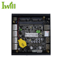 Mini PC de precio razonable con caja de metal de aluminio J3160 2 * USB3.0 2HD 4LAN compatible con tipos de enchufe Msata disponibles AU US EU