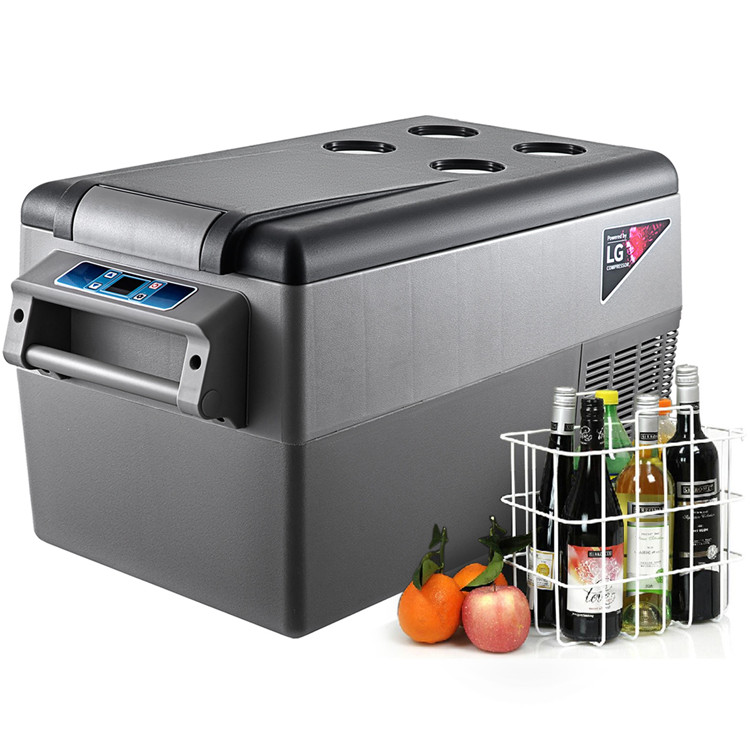 35 л 12 В/24 В постоянного тока, автомобильный портативный холодильник, морозильник, холодильник