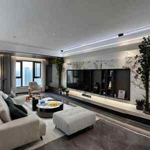 ตู้ทีวียาวทันสมัยสำหรับห้องนั่งเล่นเฟอร์นิเจอร์แฟชั่นดีไซน์เรียบง่าย - Product Image 5