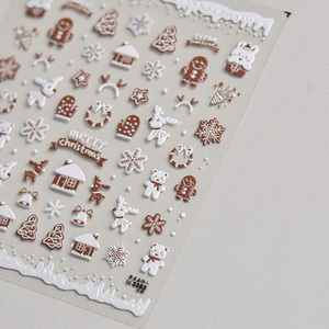 <span class=keywords><strong>Tomini</strong></span> 5D pegatina de Navidad Nail Art Calcomanías copos de nieve DISEÑO DE Navidad Santa para decoración de uñas - Product Image 6