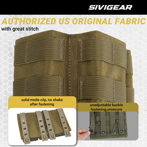 SIVI - Bolsa Táctica Universal para Cargadores de Nylon 1000D, Bolsa Triple para Cargadores de 5.56 - Product Image 4