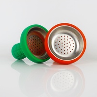 Accessoires de chicha arabes de qualité supérieure, multicolores, en silicone rond, résistants à la chaleur, pour offrir en cadeau, tête de bol à chicha