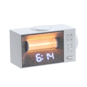 Nouvelle Lampe de Chevet à Bruit Blanc 2026 <span class=keywords><strong>avec</strong></span> Recharge Magnétique Sans Fil, <span class=keywords><strong>Réveil</strong></span> Lumineux, Double Alarme, Contrôle Tactile et Veilleuse Ambiante - Product Image 3