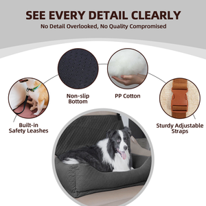 OEM ODM Factory Custom Travel Outdoor <strong>Dog</strong> cat <strong>Pet</strong> Car Cotton Seat <strong>Dog</strong> Car Bag Seat Waterproof Washable Cover - Product Image 4