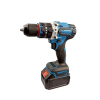 Perceuse à percussion sans fil 21V robuste avec batterie lithium-ion, mandrin sans clé, moteur à balais, mandrin 1/2 pouce, vitesse variable