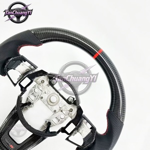 Volant de voiture sport en cuir et fibre de carbone véritable forgé, livraison rapide d'usine, compatible avec TLX 2021-2025 - Product Image 4