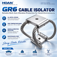 Isolateur de vibrations pour câble métallique en acier inoxydable/aluminium Hoan GR6-67D-A pour caméra de photographie aérienne UAV, prises de vue fluides et stables 1