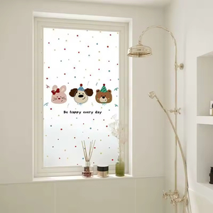 Autocollant en verre dépoli personnalisé, motif mignon personnalisable, best-seller, nouveau, autocollant en PVC pour fenêtre, <span class=keywords><strong>miroir</strong></span>, fenêtre - Product Image 4