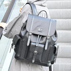 Custom Microfiber Leather Men Travel Bags Luxury Brand Designer Casual Sports Rucksack Laptop Backpack Bag Men