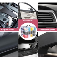 Kit de 2080 pièces de clips de fixation en plastique assortis pour garnitures de panneaux de porte de voiture, 33 tailles, outils à main