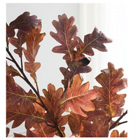 YL Branche d'arbre artificielle de haute qualité en faux chêne avec fruits, feuillage en soie, pour mariage, Noël, durable, écologique, pour intérieur