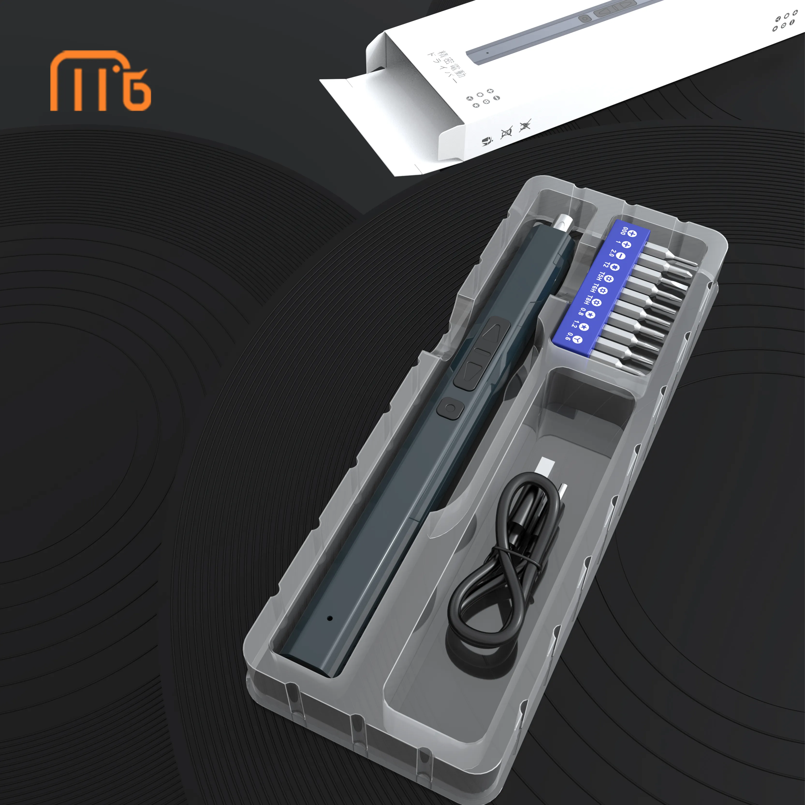 Аккумуляторная прецизионная электрическая отвертка, комплект мини-инструментов с магнитными насадками для телефона, ноутбука, 11 в 1