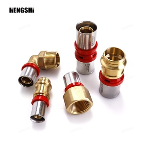 Raccords à sertir PEX HENGSHI 16-32 mm en laiton pour tuyaux multicouches (MLCP) - Product Image 1