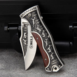 Couteau pliant suisse en acier inoxydable robuste couteau tactique <span class=keywords><strong>de</strong></span> <span class=keywords><strong>chasse</strong></span> à haute dureté pour le camping en plein air - Product Image 5