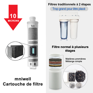 Filtre Pour Pommeau De <span class=keywords><strong>Douche</strong></span> Miniwell L750 - Anti <span class=keywords><strong>Calcaire</strong></span> Pommeau De <span class=keywords><strong>Douche</strong></span> Filtré Ionique Haute Pression Portable <span class=keywords><strong>Sans</strong></span> Tuyau - Product Image 3