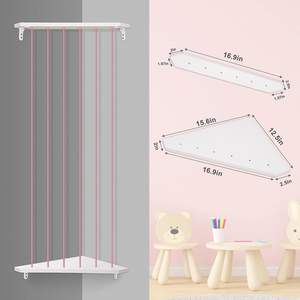 Armoire de rangement pour animaux en <span class=keywords><strong>peluche</strong></span> à longueur réglable Étagère à jouets de zoo en bois tendre pour chambre à coucher Grand porte-jouets en <span class=keywords><strong>peluche</strong></span> d'angle - Product Image 5