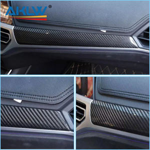 Pour <span class=keywords><strong>BMW</strong></span> G20 Garniture intérieure en fibre de carbone Série <span class=keywords><strong>3</strong></span> 2019 à <span class=keywords><strong>2022</strong></span> G28 Fibre de carbone sèche Console centrale de voiture Panneau d'instruments Décoratif - Product Image 3