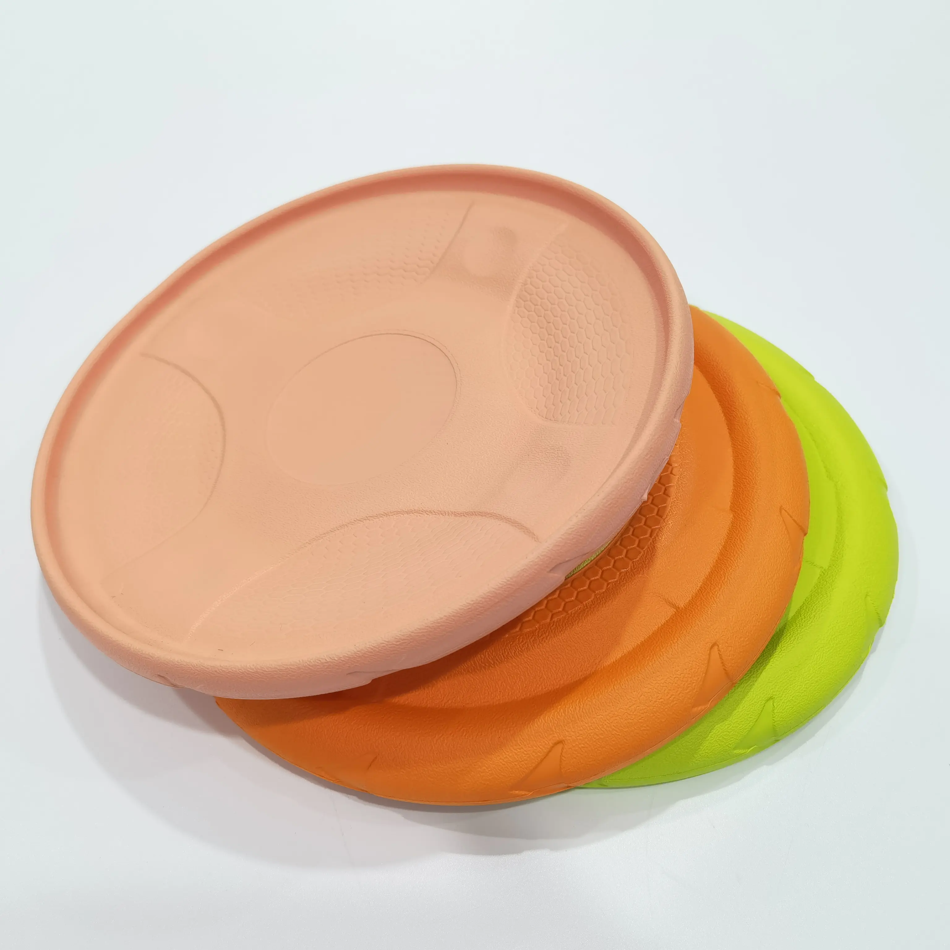 Dischi volanti ecologici colorati personalizzati dischi volanti per sport all'aria aperta giocattoli per giochi di società di famiglia