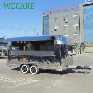 Wecare ce认证定制复古街二手快餐卡车移动食品拖车