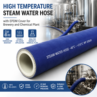 Tuyau d'eau vapeur haute température avec revêtement EPDM pour brasserie et usine chimique