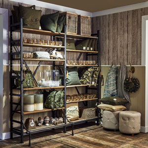 Hoolnn AY-359 Französisches Vintage-Holz Umweltfreundliches Langlebiges Antikes Bücherregal Multifunktionales Wohnzimmer Schlafzimmer Büro - Product Image 6