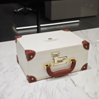 Boîte à bijoux de luxe avec serrure à combinaison pour la confidentialité personnelle, organiseur de rangement pour bagues et colliers
