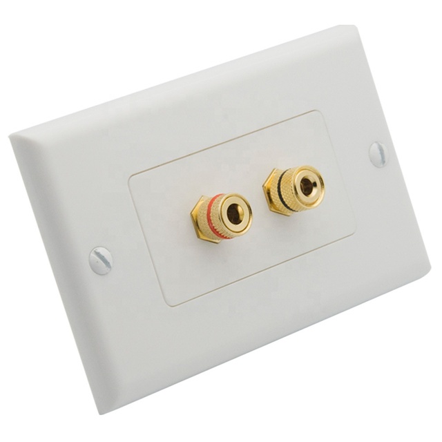 1gang 2 Gang Home Theater 7.1 Surround Sound Speaker Wall Plate Audio Banana Us Type Face Plate