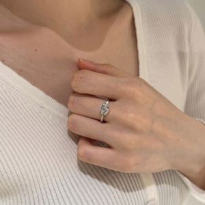 Dylam <b>Couple</b> Jewelry 925 Sterling Silver Double 5A Cubic Zirconia Stone Jewelry for Wedding Engagement Anniversary Birthday Gift - Product Image 3