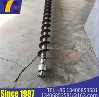 Convoyeur hélicoïdal sans fin en acier inoxydable à vitesse réglable pour usines de ciment et de copeaux, conception Dragon Screw