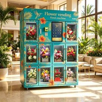 Conception à compartiments indépendants empêchant l'écrasement des bouquets, distributeur automatique de fleurs