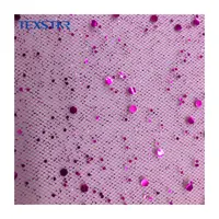 Glitter Tulle Fabric with Sequin Print for Dress and Skirts