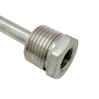 Capteur de température solaire pour chauffe-eau, protection PT100, acier inoxydable, anti-corrosion, tuyauterie de réservoir en laiton, tube aveugle 4/6