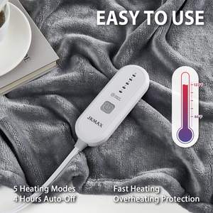 Heated Blanket Soft Fleece <b>Throw</b> Blanket Electric Heating Blanket with 5 Heating Levels & 4 Hours Auto Off - Product Image 4