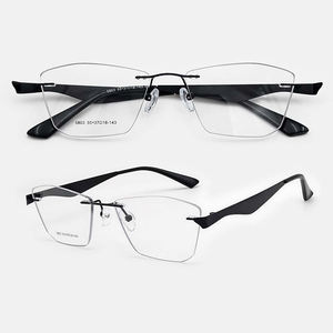 DGLK-5803ファッションスクエアメタルリムレスフレームレスラミネート光学眼鏡フレーム全顔眼鏡眼鏡メガネ - Product Image 2
