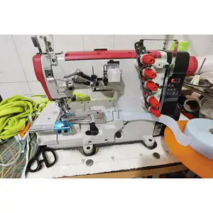 BT-858D-02 High speed flat bed industrial tape binding tape edge interlock sewing machine