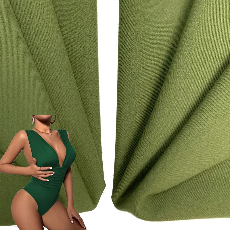 Hochwertiger weicher atmungsaktiver Elastan Polyester Elasthan 4-Wege-Stretch-Bikinik Bademode Stoff