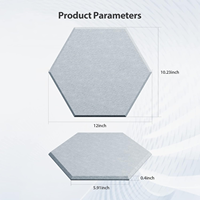 Panneau Acoustique Hexagonal Moderne Haute Densité en Feutre de Polyester Insonorisant pour Salon, Studio, Appartement, Entrepôt - Réduction du Bruit