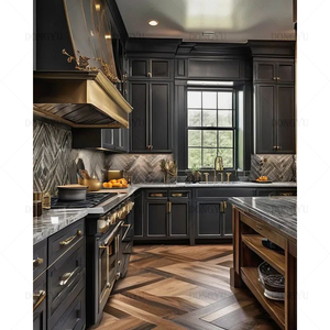 Artigiano in stile Design gratuito personalizzato mobile da cucina in <span class=keywords><strong>legno</strong></span> massello di quarzo con prezzo di fabbrica - Product Image 6