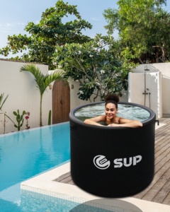 Grande baignoire gonflable pour <span class=keywords><strong>spa</strong></span> 90x76cm en PVC, utilisation extérieure, multifonctionnelle, seau à glace gonflable - Product Image 1