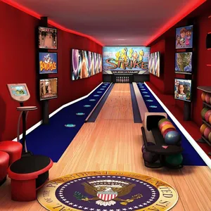 Aangepaste Residentiële Bowlingbaan In Huis Bowlingbaan Huis Met Ontwerp En Installatie