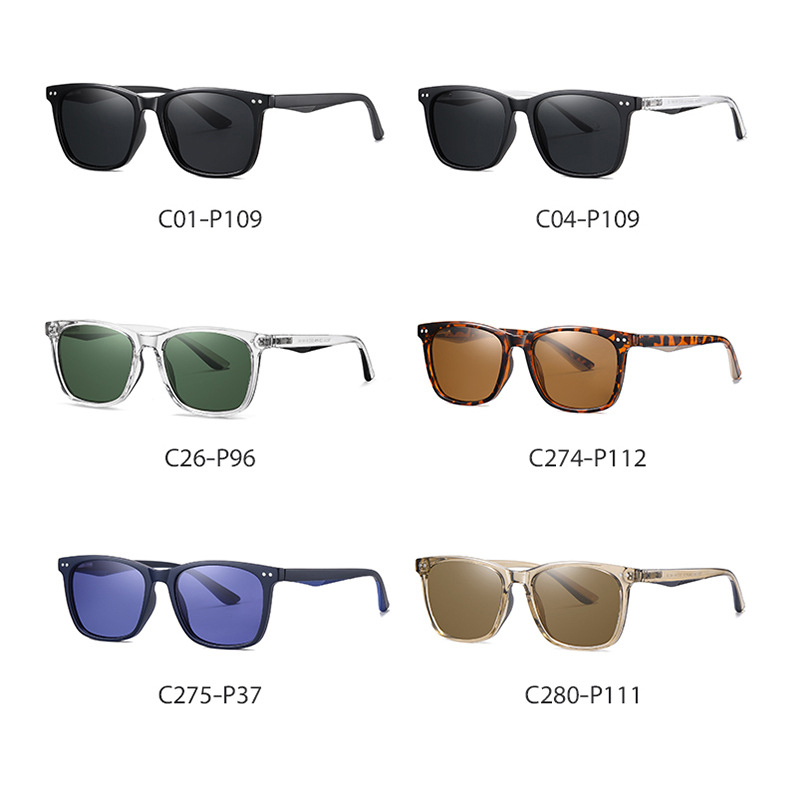 TRISKEL EYEWEAR Amsterdam Square Polarized Sunglasses – UV Protection, TR Frame
