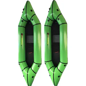 चीन सबसे अच्छा आपूर्तिकर्ता फ्रंटियर Inflatable Doluble व्यक्ति अल्ट्रालाइट TPU क़दम चेर Packraft/मछली पकड़ने की नाव