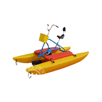 Bicyclette à eau flottante Bateaux à pédales Tubes de banane en plastique Installations d'amusement aquatique Matériel PE en vente
