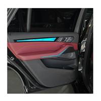 Lumière ambiante pour panneau de porte LED + lumière pour console centrale compatible avec BMW X5 G05 & G18, accessoires de lampe de voiture