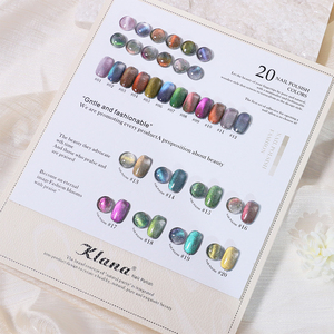 Vernis à ongles gel effet œil de chat 5D Aurora Cut Diamond, sans HEMA/TPO, 20 couleurs, gel UV magnétique œil de chat, qualité salon - Product Image 4