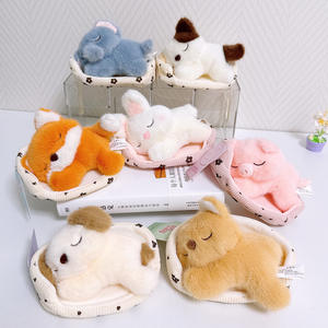 Cesta de dormir tipo sofá, juguete de peluche de animal, juguete infantil de terciopelo, muñeco de elefante bebé durmiente de algodón PP, zorro soñoliento, <span class=keywords><strong>gatito</strong></span> <span class=keywords><strong>acostado</strong></span> - Product Image 3