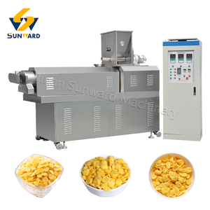 Extrusora de cereales para el desayuno Fabricante de maquinaria Fabricante de copos de maíz de chocolate Línea de fabricación Máquina Equipo de planta - Product Image 1