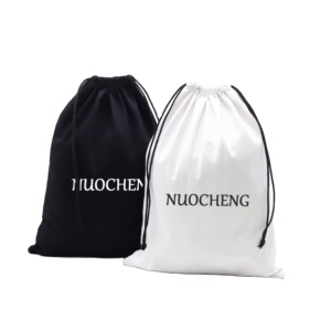 Logo Design Custom Jewelry <b>Personalised</b> Gift <b>Bag</b> Small Cotton <b>Drawstring</b> <b>Bag</b> Bridesmaid Jewelry Packaging - Product Image 1
