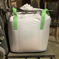 Bolsa Jumbo FIBC de PP Transpirable con Fondo Plano, Bolsa de Tonelada con Deflector, Bolsa a Granel Industrial Grande para Arena de Sílice, Grado Alimenticio, 500-3000kg, Tipo Cross