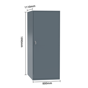 <span class=keywords><strong>Caja</strong></span> de Almacenamiento para Bicicletas de Exterior, Acero con Recubrimiento en Polvo, Cobertizo Vertical para Bicicletas, Casillero Metálico para Bicicletas, Cajas de Almacenamiento Seguras para Bicicletas de Jardín con Cerraduras - Product Image 3